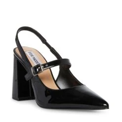 Steve Madden Maegan Sandal Black Patent -Steve Madden Shop STEVEMADDEN SHOES MAEGAN BLACK PATENT