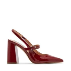 Steve Madden Maegan Sandal Wine Patent