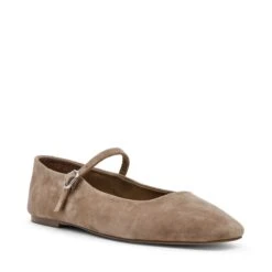 Steve Madden Maple Flat Shoe Taupe Suede -Steve Madden Shop STEVEMADDEN SHOES MAPLE TAUPE SUEDE