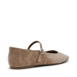 Steve Madden Maple Flat Shoe Taupe Suede -Steve Madden Shop STEVEMADDEN SHOES MAPLE TAUPE SUEDE ALT1