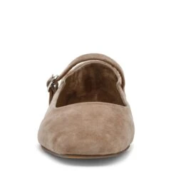 Steve Madden Maple Flat Shoe Taupe Suede -Steve Madden Shop STEVEMADDEN SHOES MAPLE TAUPE SUEDE FRONT