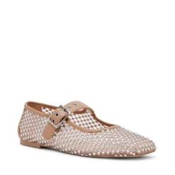 Steve Madden Marcela Flat Shoe Tan Mesh -Steve Madden Shop STEVEMADDEN SHOES MARCELA TANMESH