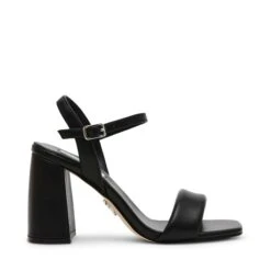 Steve Madden Mareena Sandal Black Leather