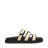 Steve Madden Missile Sandal Nat Black Raffia -Steve Madden Shop STEVEMADDEN SHOES MISSILE NATURALBLACKRAFFIA SIDE