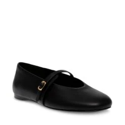 Steve Madden Rejoice Black Leather -Steve Madden Shop STEVEMADDEN SHOES MODESTY BLACKLEATHER