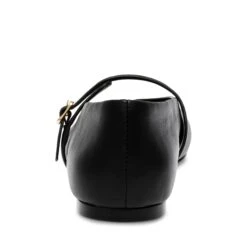 Steve Madden Rejoice Black Leather -Steve Madden Shop STEVEMADDEN SHOES MODESTY BLACKLEATHER BACK