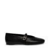 Steve Madden Rejoice Black Leather -Steve Madden Shop STEVEMADDEN SHOES MODESTY BLACKLEATHER SIDE