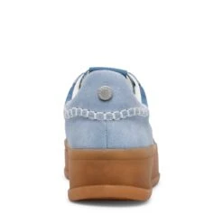 Steve Madden Off Track Sneaker Baby Blue Suede -Steve Madden Shop STEVEMADDEN SHOES OFF TRACK BLUESUEDE BACK