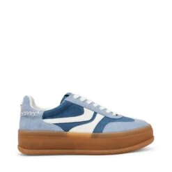 Steve Madden Off Track Sneaker Baby Blue Suede