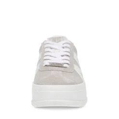 Steve Madden Opponent Trainer Grey Suede 1 -Steve Madden Shop STEVEMADDEN SHOES OPPONENT GREYSUEDE FRONT