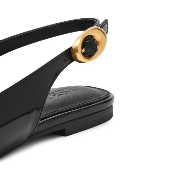 Steve Madden Ottie Flat Shoe Black Patent 7 Steve Madden Ottie Flat Shoe Black Patent - Image 5