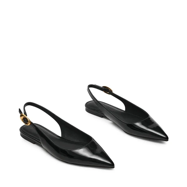 Steve Madden Ottie Flat Shoe Black Patent 4 Steve Madden Ottie Flat Shoe Black Patent - Image 2