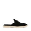 Steve Madden Patrizia Sandal Black Suede -Steve Madden Shop STEVEMADDEN SHOES PATRIZIA BLACKSUEDE SIDE
