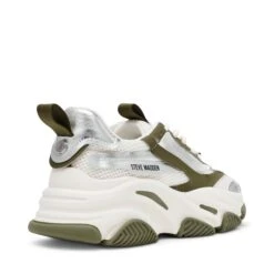 Steve Madden Possession E Trainer Olive Silver -Steve Madden Shop STEVEMADDEN SHOES POSSESSION E OLIVESILVER ALT1