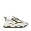 Steve Madden Possession E Trainer Olive Silver -Steve Madden Shop STEVEMADDEN SHOES POSSESSION E OLIVESILVER SIDE