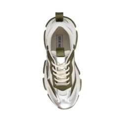 Steve Madden Possession E Trainer Olive Silver -Steve Madden Shop STEVEMADDEN SHOES POSSESSION E OLIVESILVER TOP
