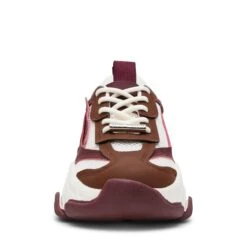 Steve Madden Possession E Trainer White Sepia Lacq -Steve Madden Shop STEVEMADDEN SHOES POSSESSION E WHITE SEPIA LACQUER FRONT