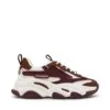 Steve Madden Possession E Trainer White Sepia Lacq