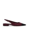 Steve Madden Rowyn Flat Shoe Blk Burg -Steve Madden Shop STEVEMADDEN SHOES ROWYN BLACKBURGUNDY SIDE