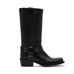 Steve Madden Ruskin Boot Black Leather