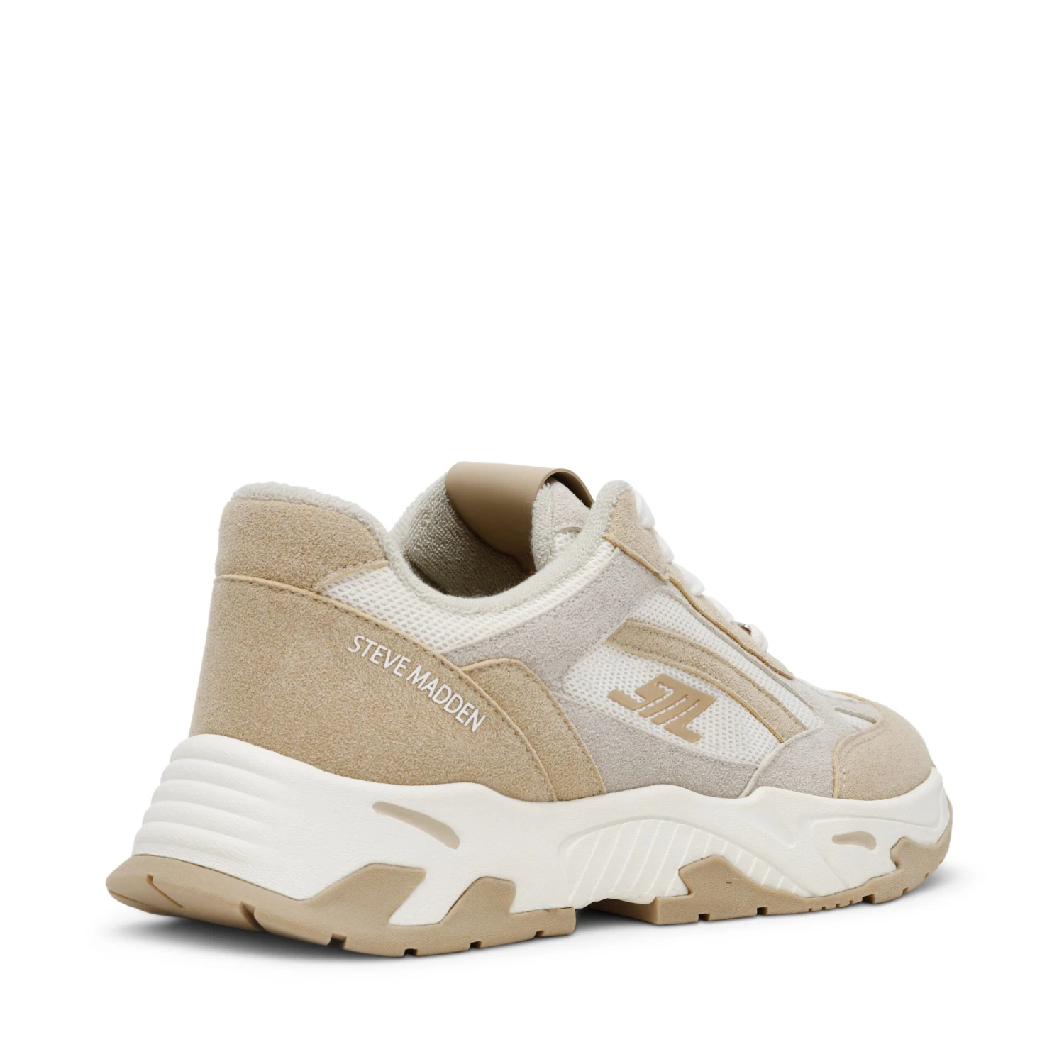 Steve Madden Sneak Peak E Sneaker Silver Irish Cream 7 Steve Madden Sneak Peak E Sneaker Silver Irish Cream - Image 5