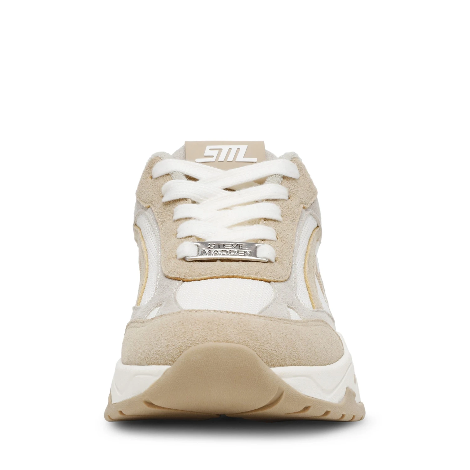 Steve Madden Sneak Peak E Sneaker Silver Irish Cream 5 Steve Madden Sneak Peak E Sneaker Silver Irish Cream - Image 3
