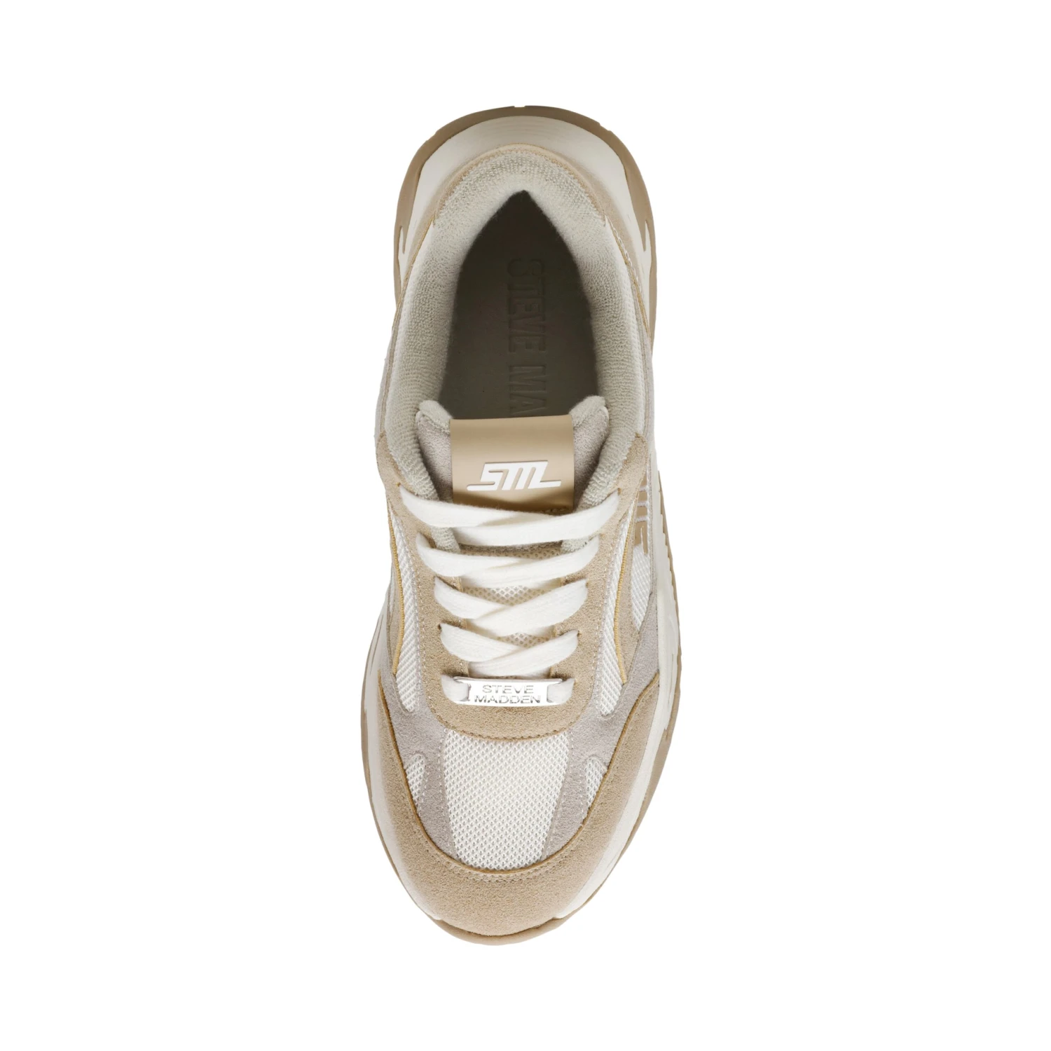 Steve Madden Sneak Peak E Sneaker Silver Irish Cream 8 Steve Madden Sneak Peak E Sneaker Silver Irish Cream - Image 6