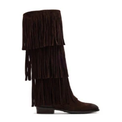 Steve Madden Spur Boot Brown Suede