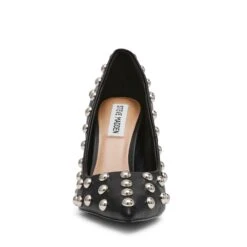 Steve Madden Thrive S Pump Black With Studs -Steve Madden Shop STEVEMADDEN SHOES THRIVE S BLACKWITHSTUDS FRONT