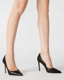 Steve Madden Thrive Pump Black Leather 13 Steve Madden Thrive Pump Black Leather -Steve Madden Shop STEVEMADDEN SHOES THRIVE BLACK LEATHER 0246