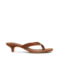 Steve Madden Tracie Sandal Chestnut Suede