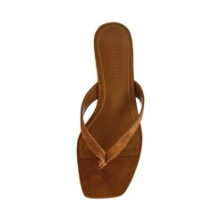 Steve Madden Tracie Sandal Chestnut Suede -Steve Madden Shop STEVEMADDEN SHOES TRACIE CHESTNUT SUEDE TOP