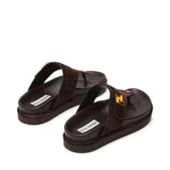 Steve Madden Tuned In Sandal Chocolate Brown Suede -Steve Madden Shop STEVEMADDEN SHOES TUNED IN CHOCOLATE BROWN SUEDE03
