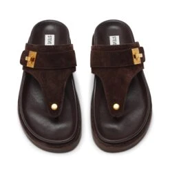 Steve Madden Tuned In Sandal Chocolate Brown Suede -Steve Madden Shop STEVEMADDEN SHOES TUNED IN CHOCOLATE BROWN SUEDE04