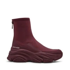 Steve Madden Vrooms Trainer Dk Cherry Lacq