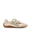 Steve Madden Flagship Sneaker Gold Action Leather
