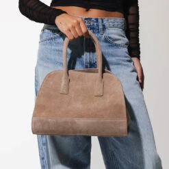 Steve Madden Bhadlee Bag Taupe Suede -Steve Madden Shop SteveMadden FWtassen 133