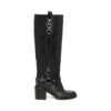 Steve Madden Vase Boot Black Leather -Steve Madden Shop VASE BLACK LEATHER 01