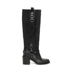 Steve Madden Vase Boot Black Leather