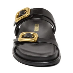 Steve Madden Zaz Slide Black Leather -Steve Madden Shop ZAZ BLACK LEATHER 04 web