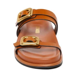 Steve Madden Zaz Slide Tan Leather -Steve Madden Shop ZAZ TAN LEATHER 04 web