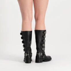 Steve Madden Brocks Boot Black Leather -Steve Madden Shop thebattle black Shoes RAW 6